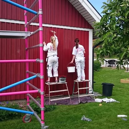 Målning Rödfärgning
