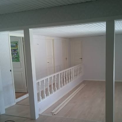 Vit spraymålning resultat